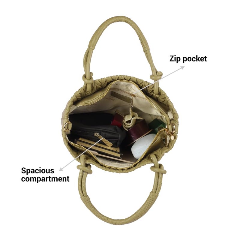 Mochi Women Green Sling Bag (66-219) - Image 5