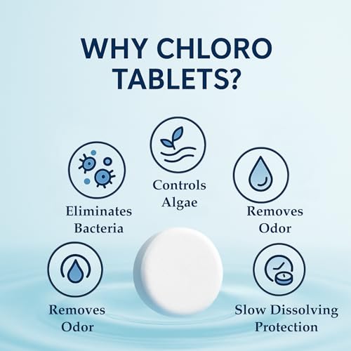 Bepure Chloro 1000 | Water Purification Chlorine Tablets for Water Tank | Pack of 60 Tablets | Eliminates Bacteria, Algae and Odor from Water Tank | 60 Tablets for 60000 litres - Image 4