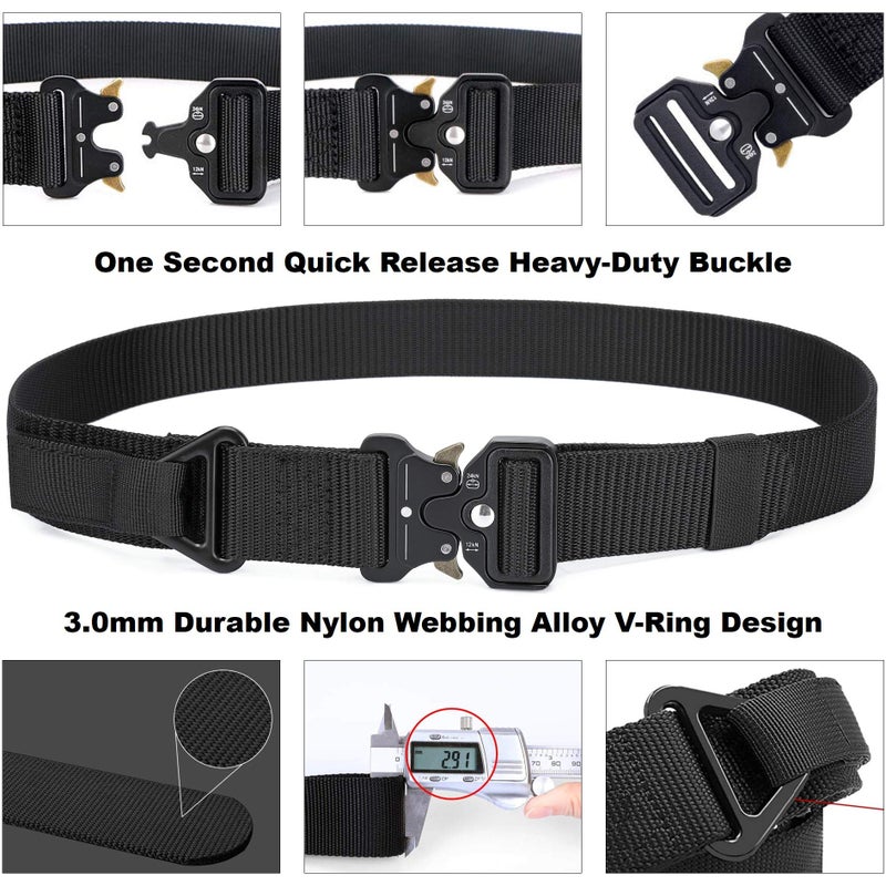 DEYACE EMT Belt, 1.5 Inches EMT Belts for Men and Women, Quick Release Mens Belt Tactical - Image 2