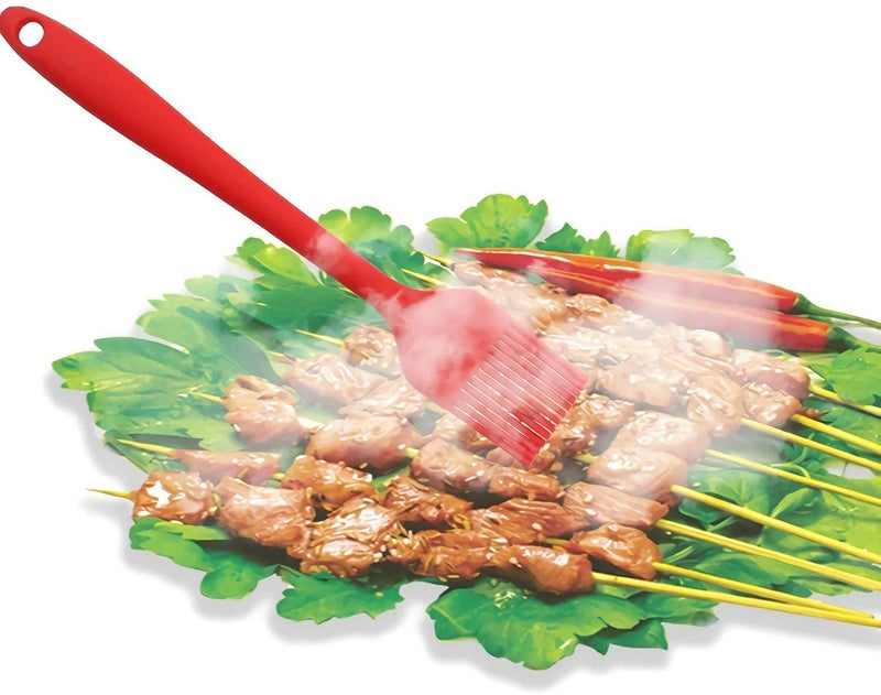 Scallop Granthi Enterprise Silicone Spatula Sets of 6 Pcs Made of Food Grade Silicone One Piece Design Seamless HeatResistant Spatula Perfect for Spatula Cooking Baking and Mixing Color Black Red - Image 5