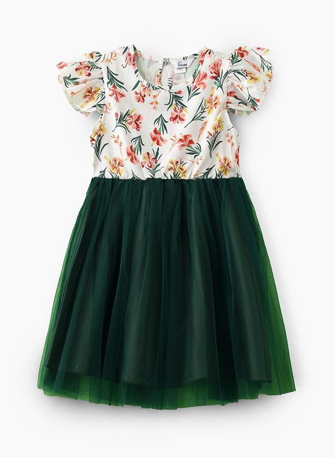 babyqlo Floral Tulle Dress - Image 3
