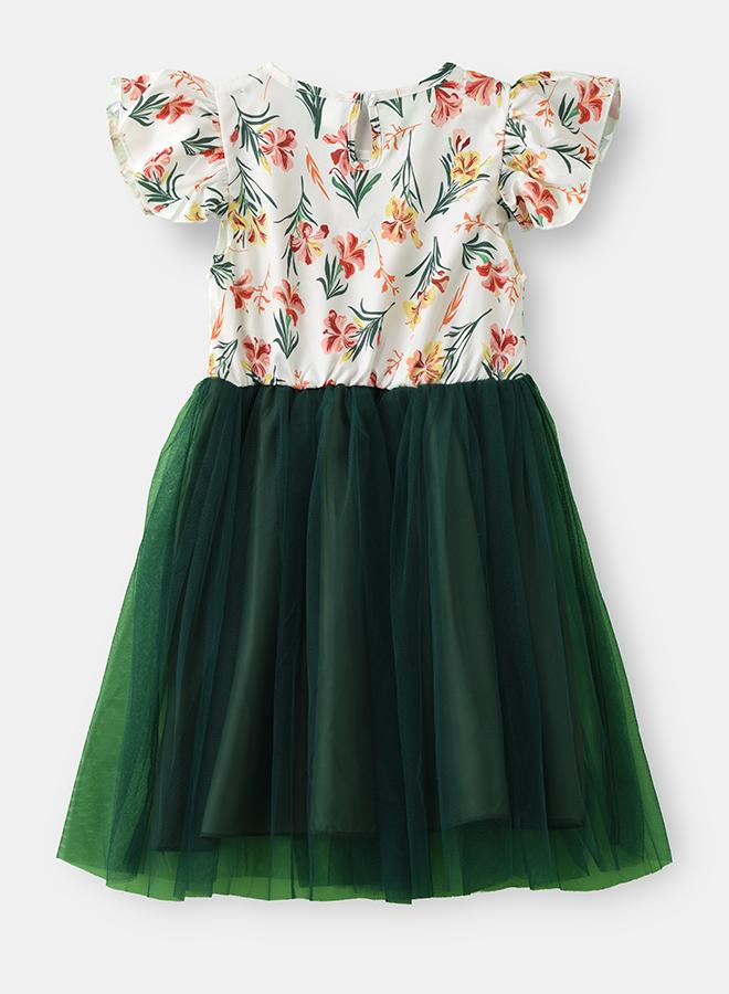 babyqlo Floral Tulle Dress - Image 2