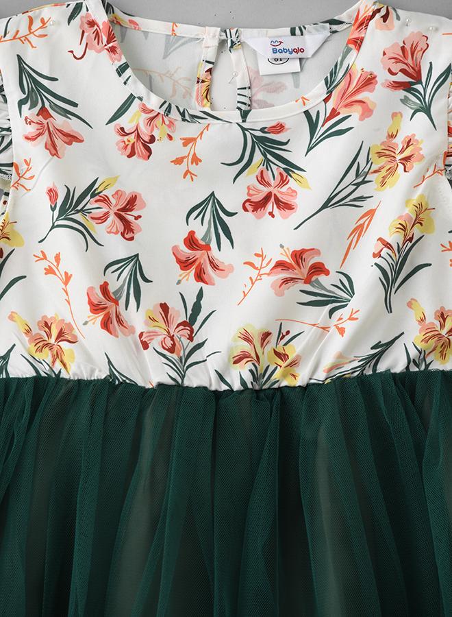 babyqlo Floral Tulle Dress - Image 4