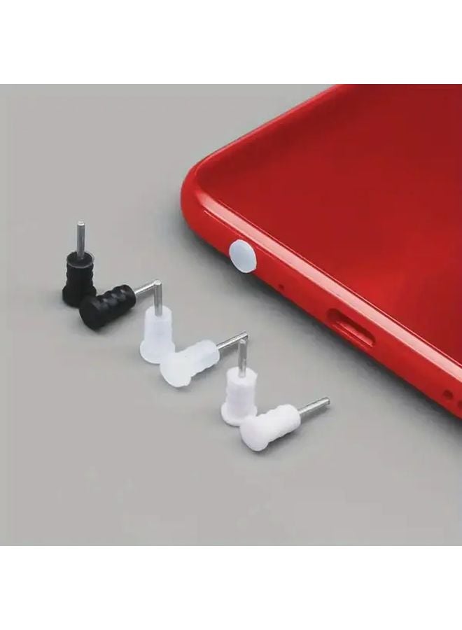 10pcs Black Universal Earphone Dust Plug Jack Cover For Mobile Phone Accessories - Image 2
