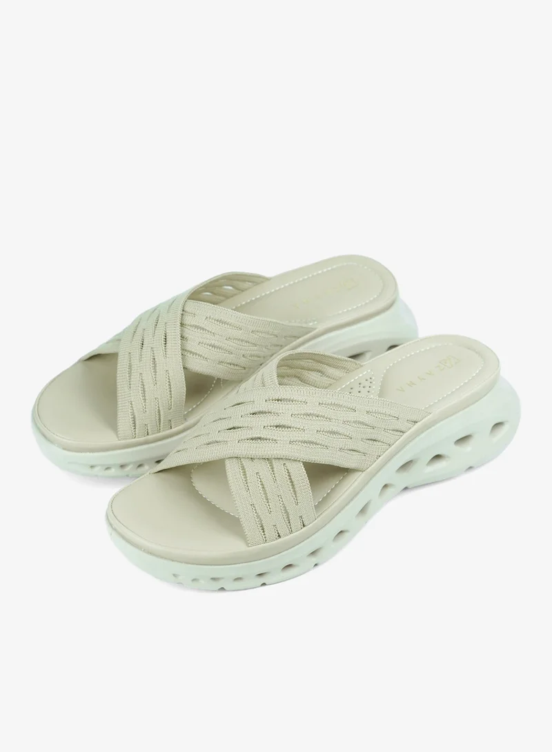 Zayna Beige 221-338 Zayna Ladies Casual Slides 3F2006-912 Beige for Women | Best Price UAE