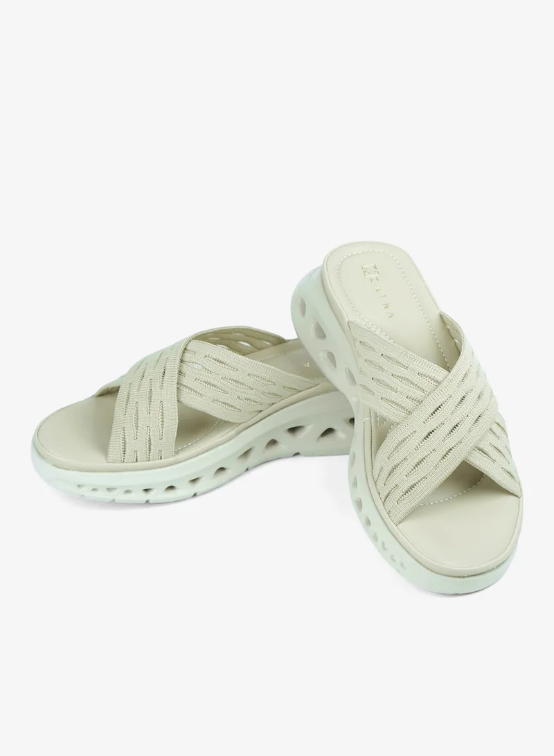 Zayna Beige 221-338 Zayna Ladies Casual Slides 3F2006-912 Beige for Women | Best Price UAE