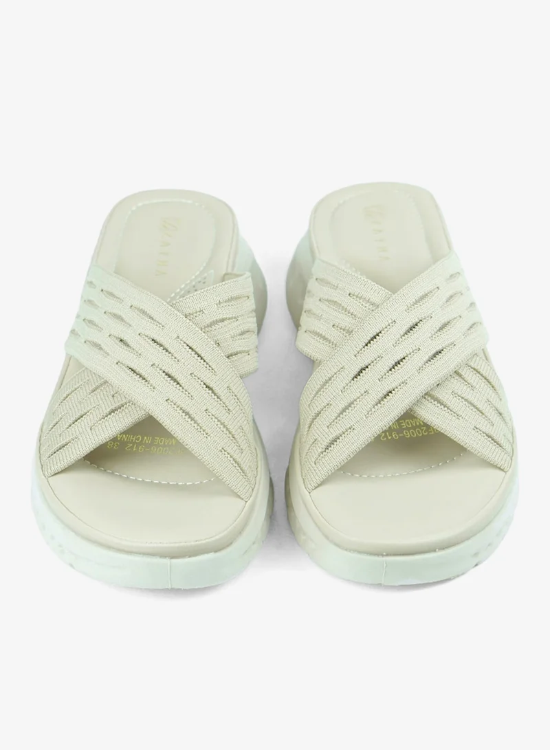 Zayna Beige 221-338 Zayna Ladies Casual Slides 3F2006-912 Beige for Women | Best Price UAE