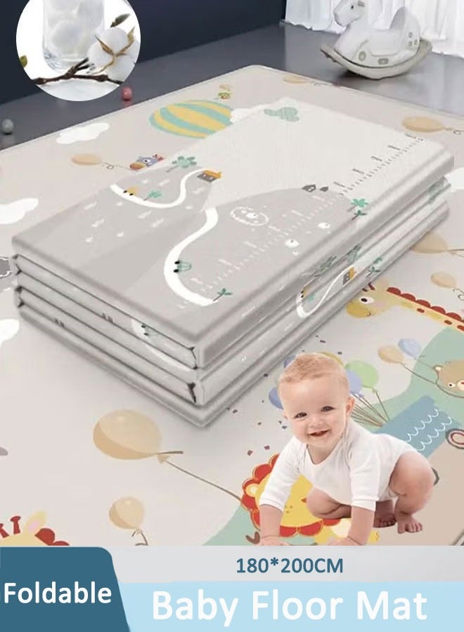 Foldable Baby Play Mat Extra Large Waterproof Activity Playmats for Babies,Toddlers Play & Tummy Time Baby Mat for Floor for ChildrenToddlers & Babies Play Mats for Floor in Bedroom Nursery Playroom  - Image 1