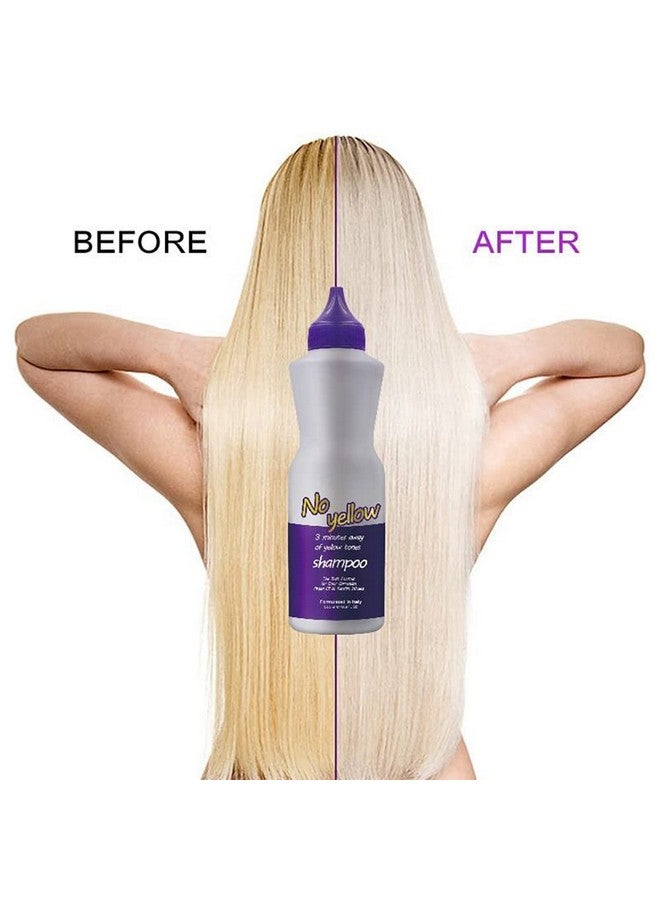 NUSPA Uspa 3 Minutes Purple Shampoo Moisturizing Color Correction Sulfate Free Shampoo No Yellow Shampoo For No Brass Or Yellow Argan Oil Keratin Infused 16.9Oz  - Image 4