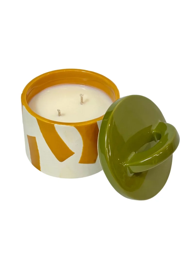 Maegen Pablo Candle - Green/Orange - Pomelo & Sage (7.5oz)