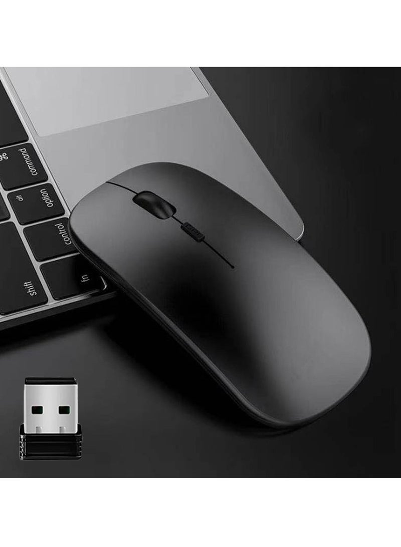Y&D Wireless Mouse Rechargeable Compatible with Bluetooth 2.4G Slim Dual Mode Cordless 800/1200/1600 DPI Silent Computer Mice USB Type C Receiver PC Laptop  - Image 1