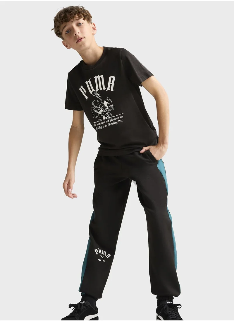 PUMA Youth T7 Play.Paris. Sweatpants
