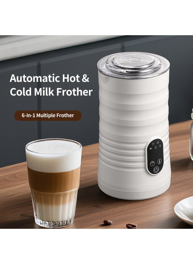 GOGA 5-in-1 Electric Milk Frother Maker for Frothing Hot & Cold Milk Foam, Heating Milk, Coffee,  Chocolate(350ML) - Image 1