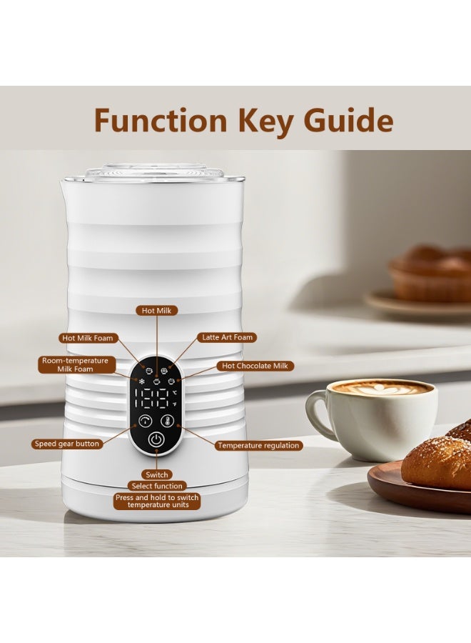 GOGA 5-in-1 Electric Milk Frother Maker for Frothing Hot & Cold Milk Foam, Heating Milk, Coffee,  Chocolate(350ML) - Image 3