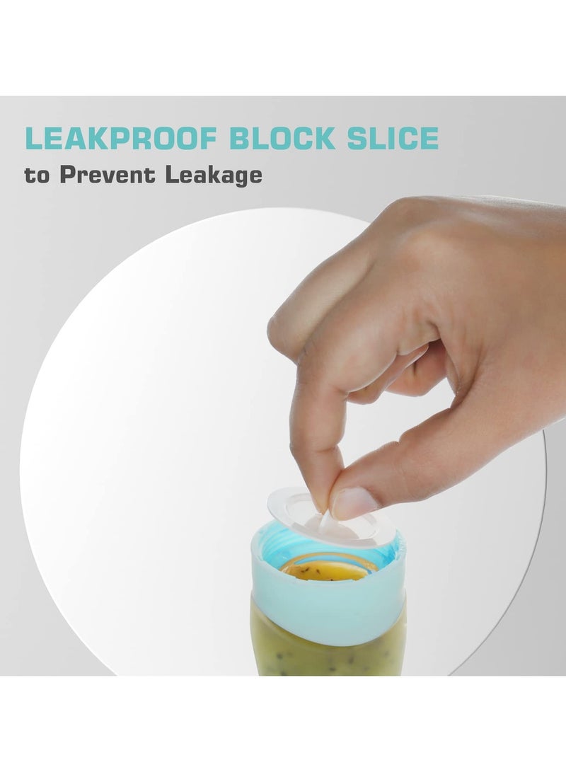 R for Rabbit first feed food feeder with 90ml capacity for 4m plus baby premium soft silicone food grade bpa free for cereals infant kids blue - Image 2