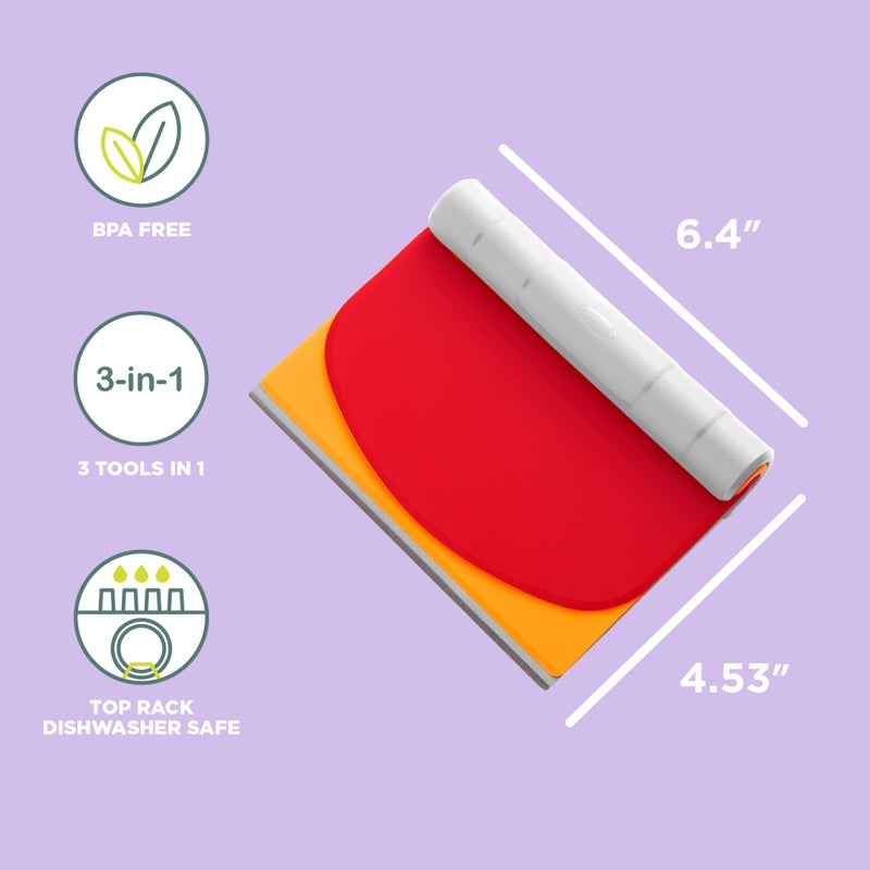 Chef'n Pastry Bench Scraper, Set of 3 - Image 2