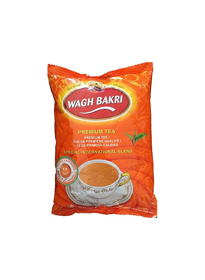 WAGH BAKRI Wagh Bakri Black Premium Loose Tea From Assam Special International Blend (1 Lb)  - Image 1