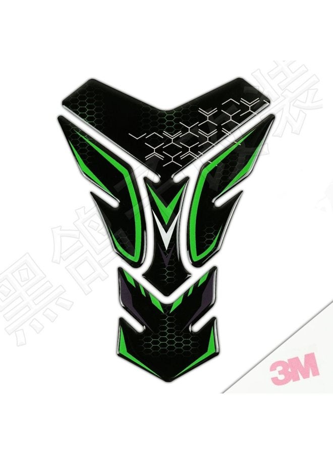 Suitable For Ktm Suzuki Honda Yamaha Motorcycle Stereo Waterproof Fuel Tank Sticker Decorative Fuel Tank Fish Bone Decal-Color:Dark Gray 3m Glue-free Waterproof And Anti-slip♜♜-Size:Default Item♜♜ - Image 1