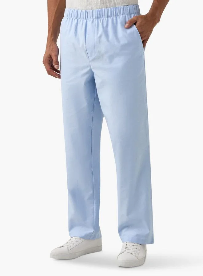 Emperor Regular Fit Pants with Elasticated Waistband and Pockets