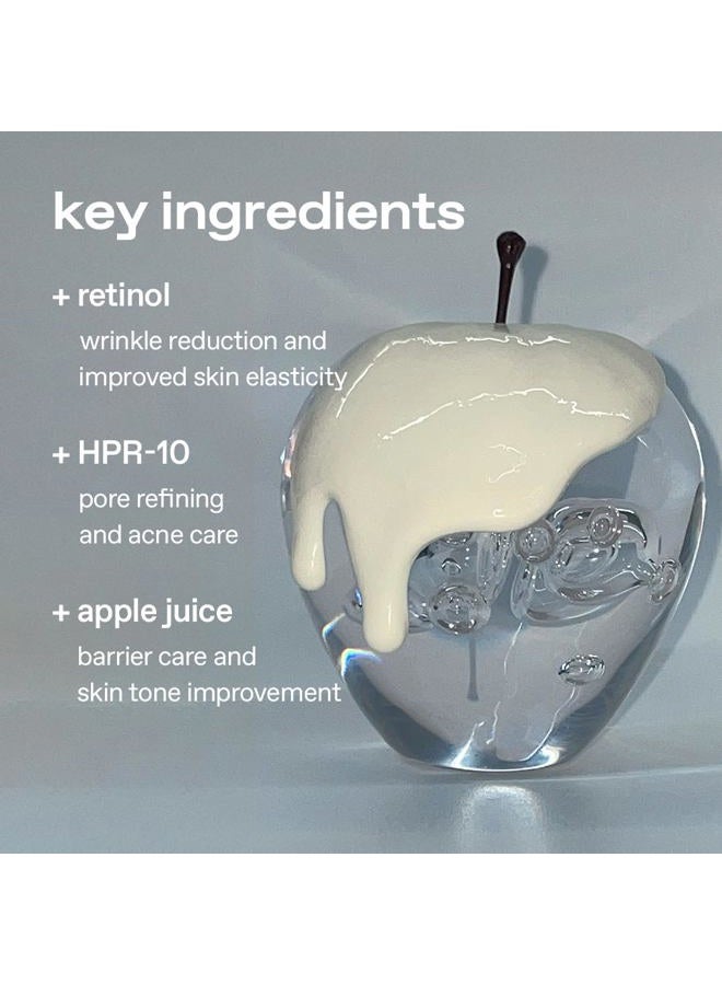 Glow apple retinol eye cream | wrinkle‑improvement | rich ointment‑type with 0.1% pure retinol & 4th‑gen hpr | deep‑firming | antioxidant‑rich formula for revitalised radiance | 0.5 fl oz - Image 4