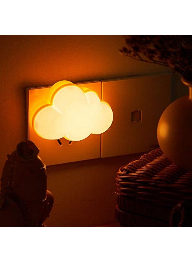Mudder مصباح ليلي مزدوج من مادير، قابل للتوصيل في الحائط، مصباح LED ناعم، مصباح جدار لطيف لغرفة الأطفال، مصباح ليلي ذكي مع مستشعر دافئ لغرفة النوم والممر (سحاب، أصفر) - Image 5
