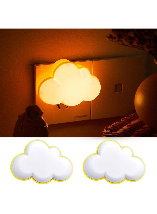 Mudder مصباح ليلي مزدوج من مادير، قابل للتوصيل في الحائط، مصباح LED ناعم، مصباح جدار لطيف لغرفة الأطفال، مصباح ليلي ذكي مع مستشعر دافئ لغرفة النوم والممر (سحاب، أصفر) - Image 1