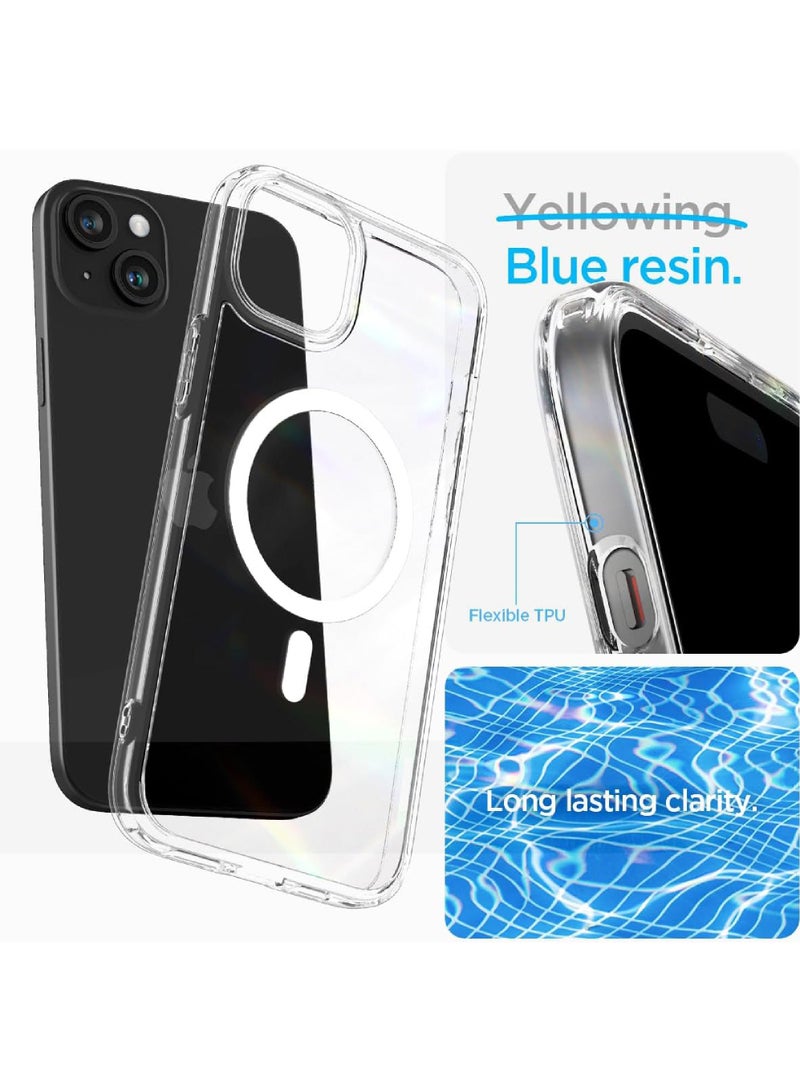 Rock Pow Magnetic Designed for iPhone 15 Case 6.1 Inch, Strong Magnets Non-Yellowing Military Grade Protection Compatible with MagSafe Protective Slim Cover Clear - Image 4