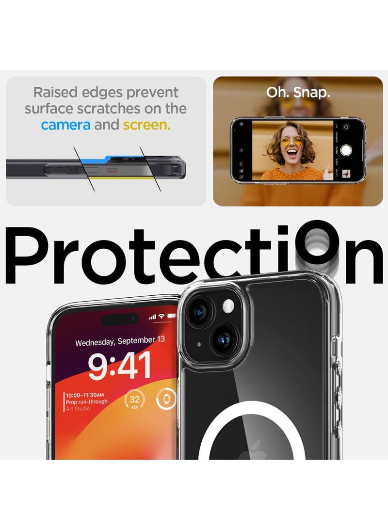 Rock Pow Magnetic Designed for iPhone 15 Case 6.1 Inch, Strong Magnets Non-Yellowing Military Grade Protection Compatible with MagSafe Protective Slim Cover Clear - Image 5