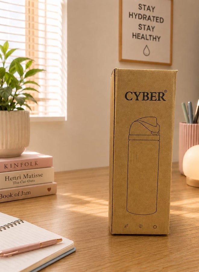 Cyber 32 Oz. FreeSip Stainless Steel Water Bottle in True and Tied - Image 4