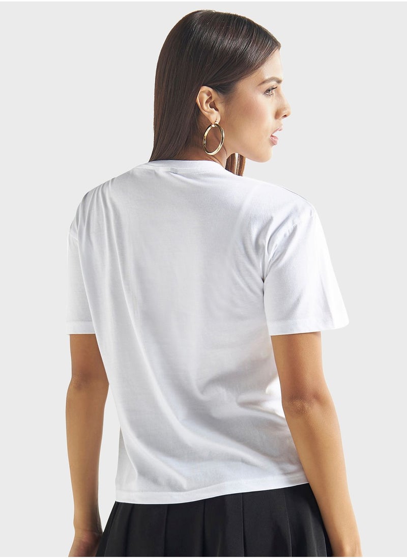 FAV - Printed Crew Neck T-Shirt - Image 1
