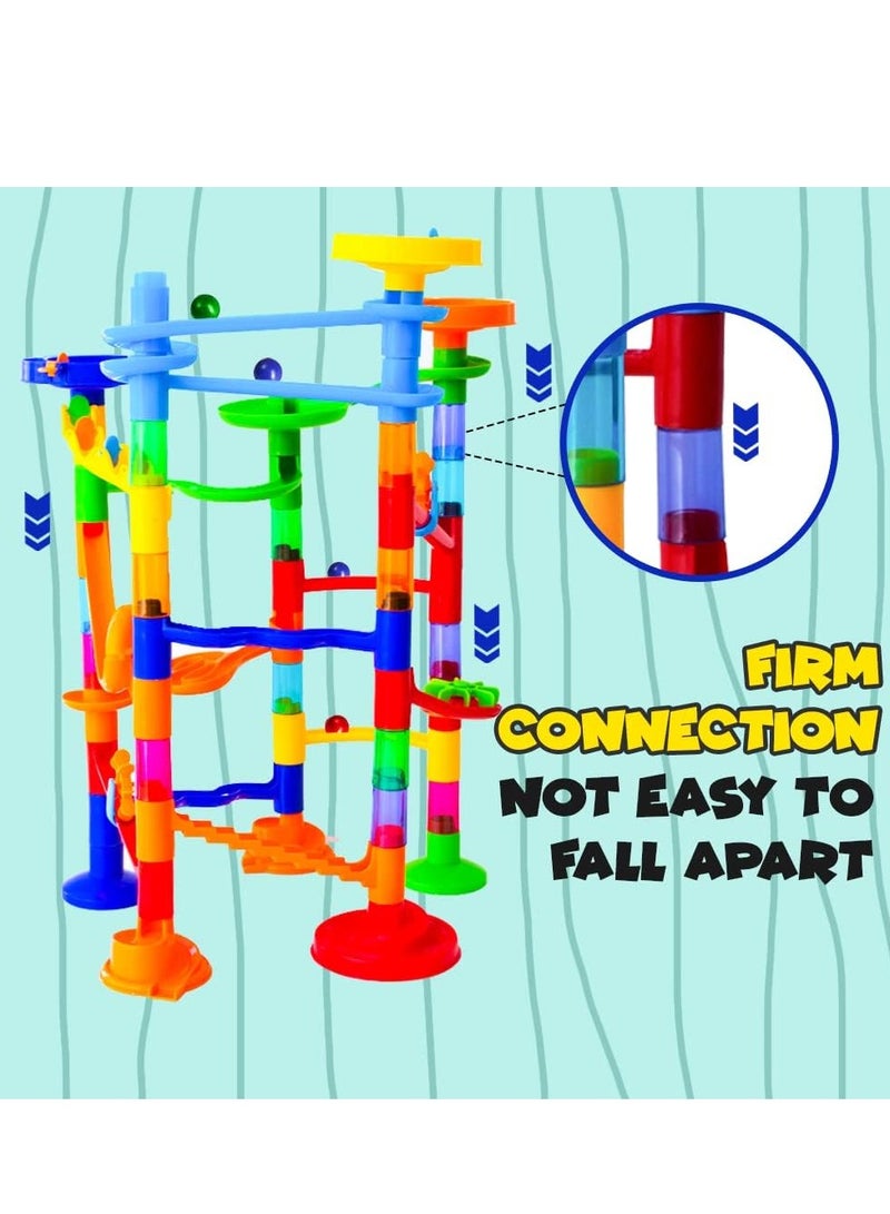 UKR UKR Marble Run Construction Set – 138 Pcs Ball Game with Tubes, Slides & Dominoes | Engaging Building & Construction Toy for Kids | STEM Learning Toy for Boys & Girls | Creative Engineering Play  - Image 5