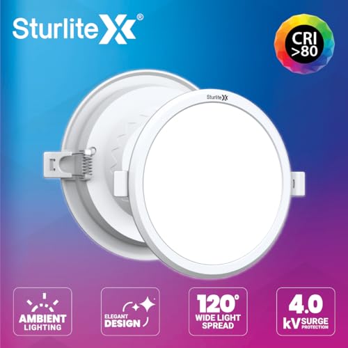 Sturlite Dex 15W (3 in1) Round LED Downlight|Warm, Neutral & Cool White Color Temperature|1500 Lumens with CRI Tech for Various Ceiling Types and Rooms - (Pack of 1) - Image 4