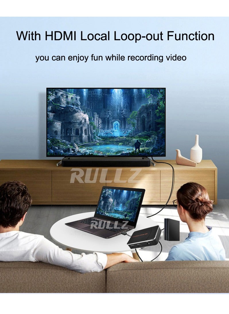 إزكاب - بطاقة التقاط الفيديو EZCAP 280HD HDMI لتسجيل الألعاب صندوق تسجيل فيديو بدقة 1080P و30 إطارًا في الثانية لجهاز Xbox PS3 PS4 بمدخل صوتي للميكروفون، إلى قرص USB، بدون الحاجة إلى جهاز كمبيوتر - Image 1