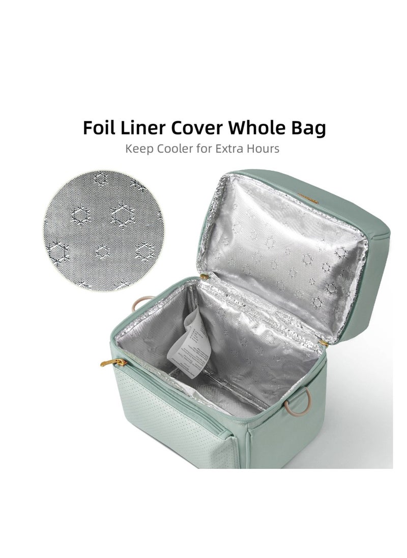 Sunveno Sunveno Breastmilk Cooler Bag with Detachable Insulation Box Set - Green  - Image 5