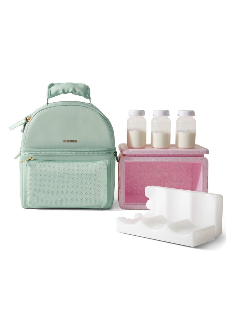 Sunveno Sunveno Breastmilk Cooler Bag with Detachable Insulation Box Set - Green  - Image 1