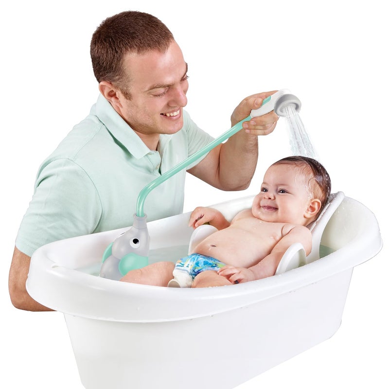 Yookidoo Baby Bath Shower Head - Elephant Water Pump with Trunk Spout Rinser - Control Water Flow from 2 Elephant Trunk Knobs for Maximum Fun in Tub or Sink for Newborn Babies - Image 4