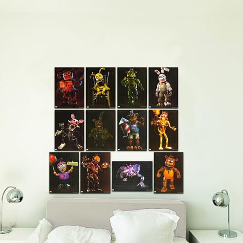 Funko Five Nights at Freddy's Posters for Bedroom - FNAF Room Decor Bundle with 12 FNAF Posters for Walls, Five Nights at Freddy's Poster Pack Set | FNAF Room Decorations for Boys - Image 2