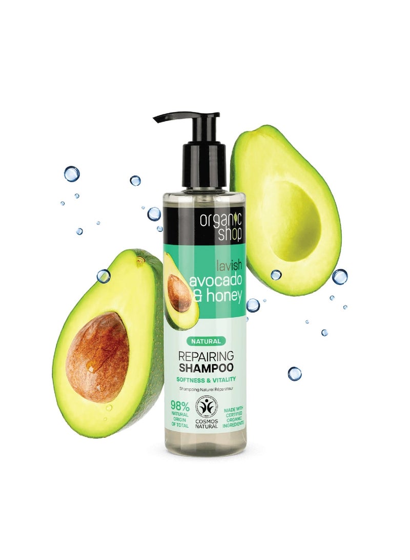 Organic Shop Avocado & Honey Repairing Shampoo, 280ml - Image 1