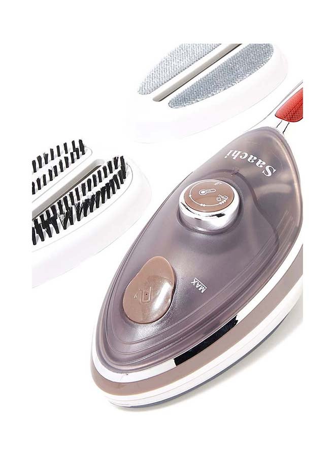 Saachi Steam Iron With Ceramic Soleplate 0.07 L 1100 W NL-IR-389C-BR White/Brown - Image 3