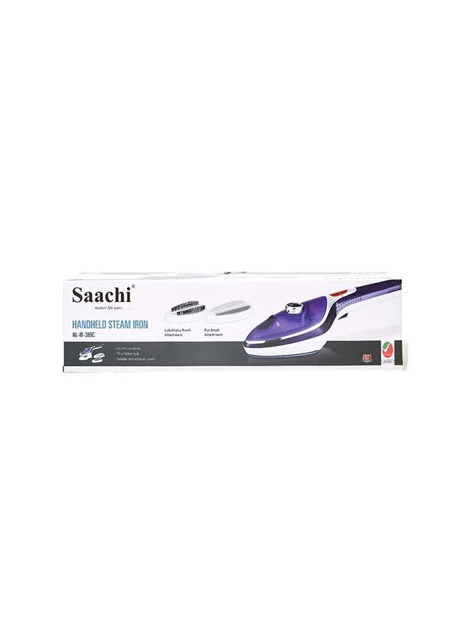 Saachi Steam Iron With Ceramic Soleplate 0.07 L 1100 W NL-IR-389C-BR White/Brown - Image 5