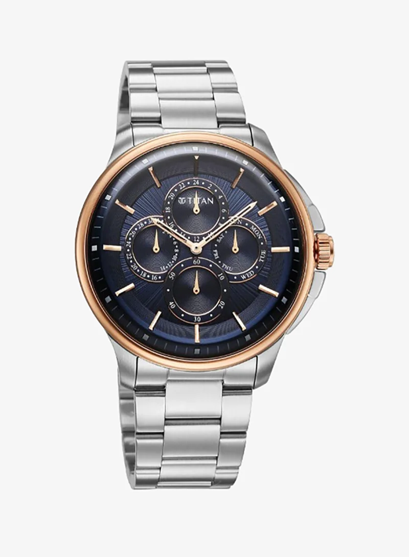 TITAN Men's Stainless Steel Analog Watch 90217KM04 - 42 mm