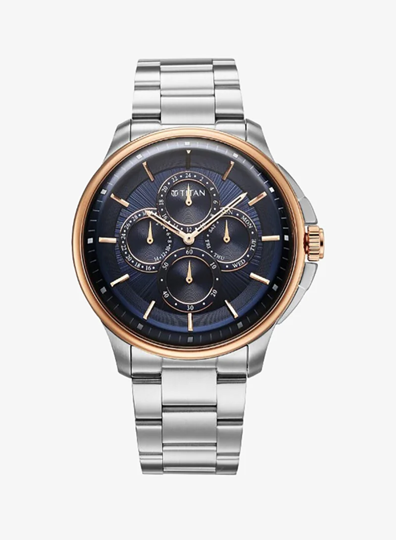TITAN Men's Stainless Steel Analog Watch 90217KM04 - 42 mm