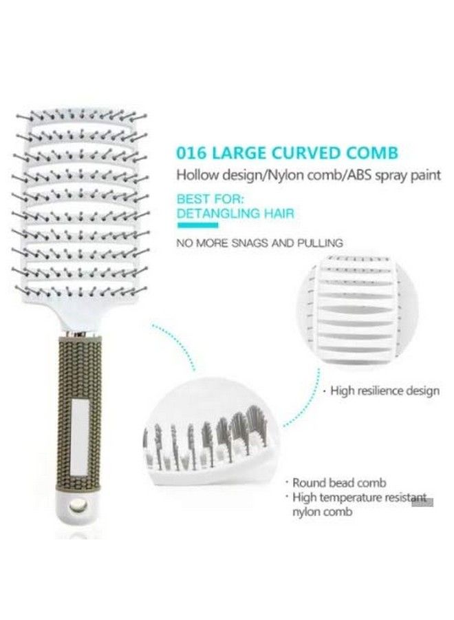 Alexvyan Hair Comb Scalp Massage Hairbrush Bristle Nylon Women Wet Curly Detangle Hair Brush For Salon Hairdressing Styling Tools - Image 3