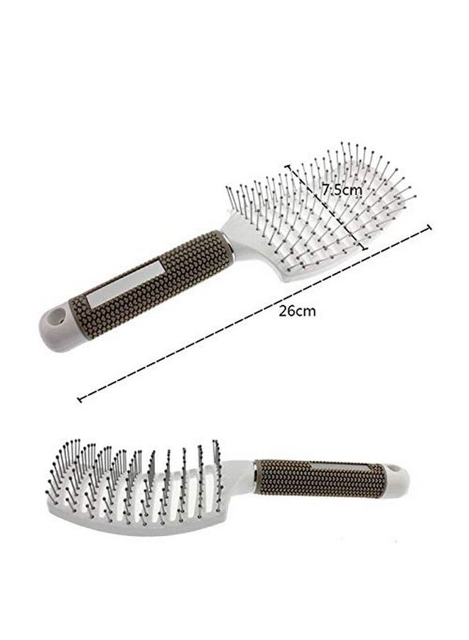 Alexvyan Hair Comb Scalp Massage Hairbrush Bristle Nylon Women Wet Curly Detangle Hair Brush For Salon Hairdressing Styling Tools - Image 4