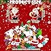 Bbiamsleep 100 Pcs Miniature Christmas Figurines Mini Resin Christmas Figurines Mini Santa Claus Snowman Xmas Trees Animals Gift Box Snowflake for Fairy Garden Xmas Snow Globes Village Decor - Image 4