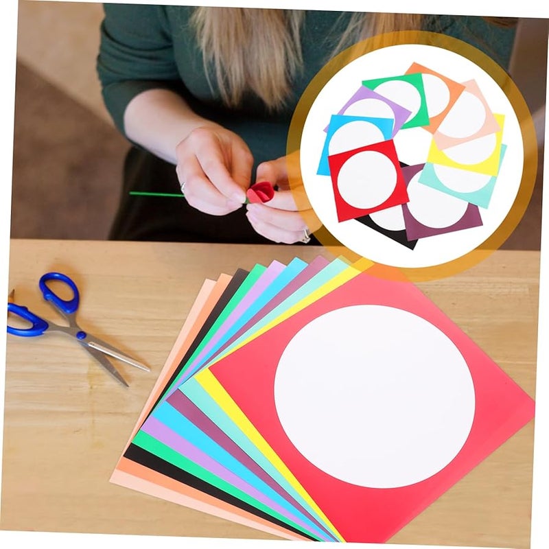 10 قطعة من ورق البطاقات السميك الفارغ للرسم والرسم والحرف اليدوية وسجل القصاصات - Image 5