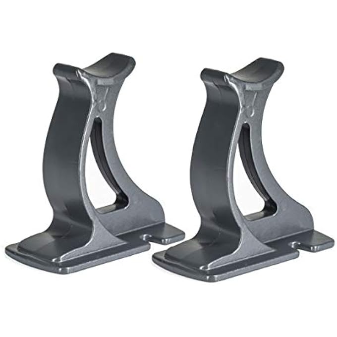 "" PAIR OF UNIVERSAL COLUMN RADIATOR SUPPORT FEET IN WHITE | BLACK | ANTHRACITE GREY - 100 MM (3.94 INCH) (ANTHRACITE GREY) - Image 1