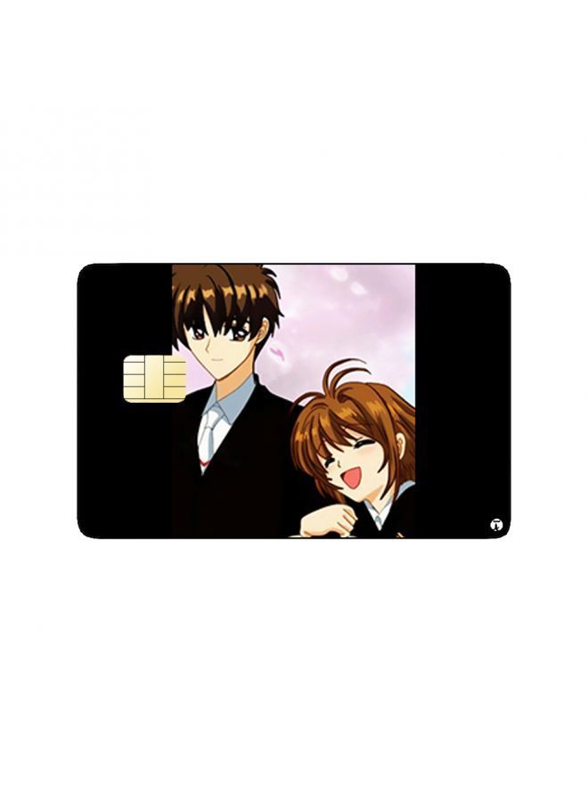 RKN PRINTED BANK CARD STICKER Syaoran And Sakura From Cardcaptor Anime - Image 1