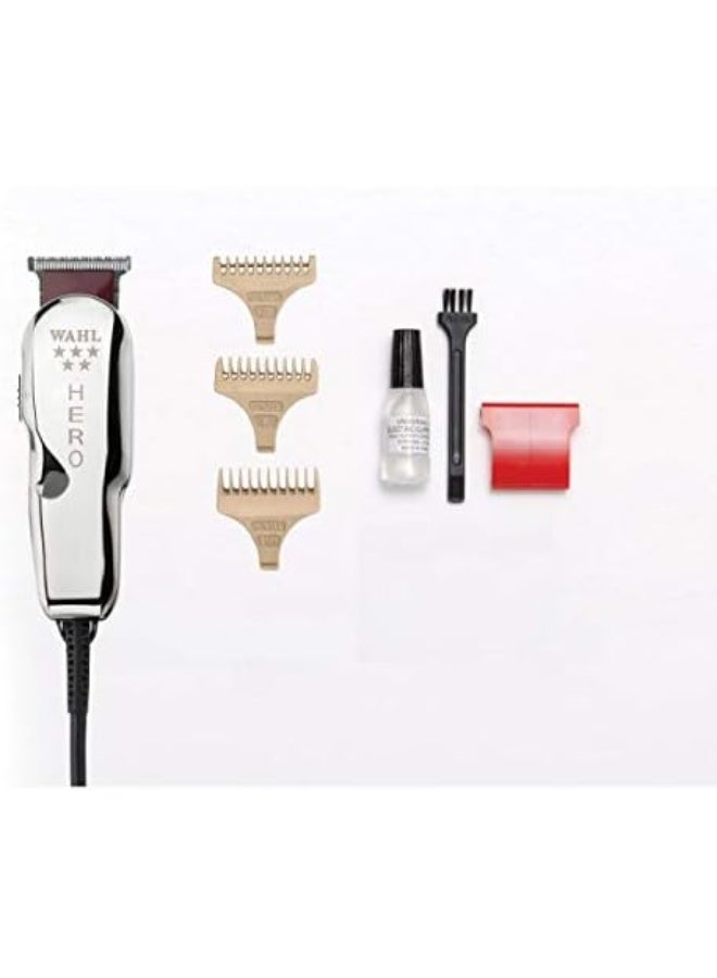 Wahl Professional 5 Star Hero Trimmer | Corded | 3 Attachment Combs | T-Blade | 3 Pin - GCC - Image 2