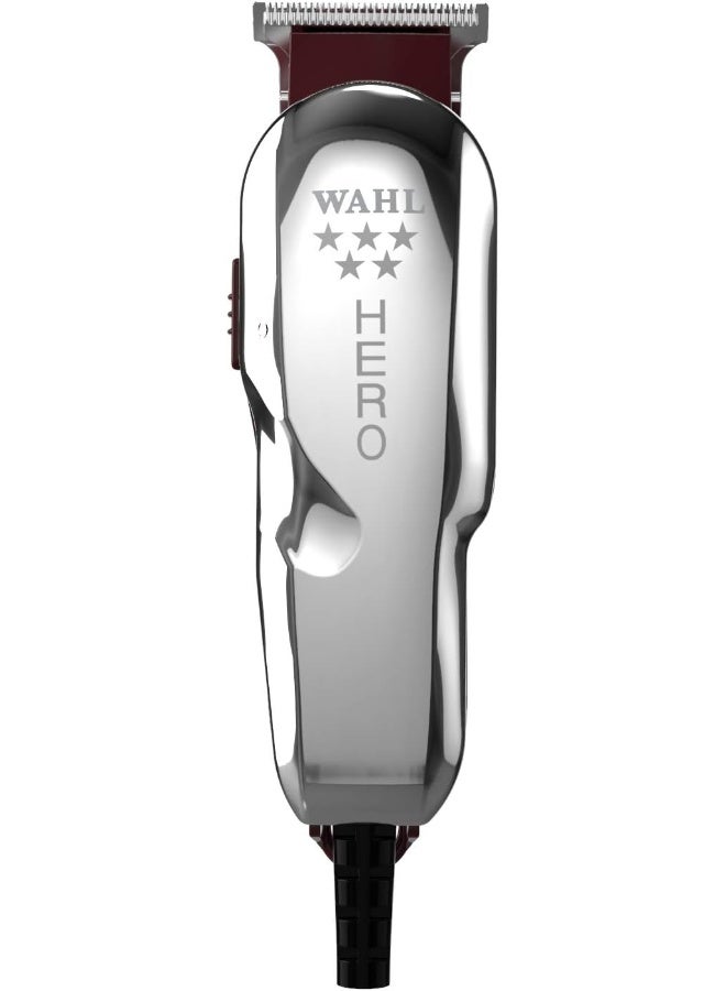 Wahl Professional 5 Star Hero Trimmer | Corded | 3 Attachment Combs | T-Blade | 3 Pin - GCC - Image 1